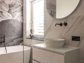 Badkamer Hoofddorp, IJzersterk interieurontwerp IJzersterk interieurontwerp 現代浴室設計點子、靈感&圖片