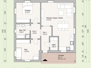 Das neue Thule Blockhaus Riga - ein wunderschöner Bungalow aus Holz, THULE Blockhaus GmbH - Ihr Fertigbausatz für ein Holzhaus THULE Blockhaus GmbH - Ihr Fertigbausatz für ein Holzhaus Bungalows