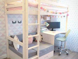 Concept Design/Decoração de Quarto de Criança | Almada, Acontece Design Solutions Acontece Design Solutions Dormitorios pequeños