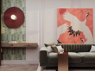 kitchen / living room with bright accents, DS Fresco DS Fresco Klasik Oturma Odası