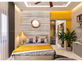 Modern Bedroom Delights , Monnaie Architects & Interiors Monnaie Architects & Interiors 主寝室