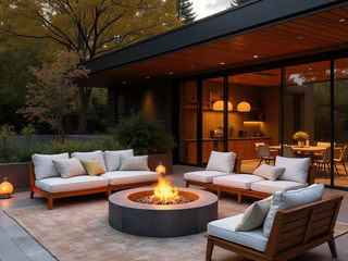 outdoor lounge, Desirée Vaquier_homify Desirée Vaquier_homify Front yard