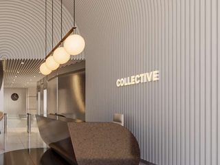 Lobby de oficinas Collective, SXL ARQUITECTOS SXL ARQUITECTOS مكتب عمل أو دراسة