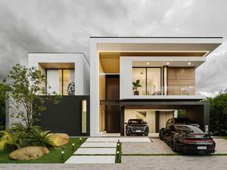 Modern Villa Exterior Design : Where Innovation Meets Elegance, Luxury Antonovich Design Luxury Antonovich Design Villas