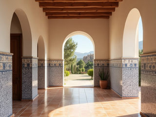 Exterior Generated, Desirée Vaquier_homify Desirée Vaquier_homify Classic style corridor, hallway and stairs