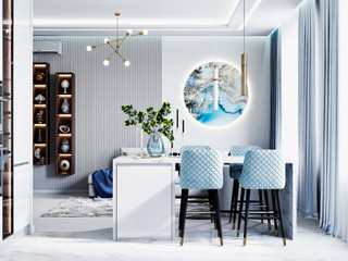 Дизайн-проект 2-комнатной квартиры в Москве, Дизайн студия "Хороший интерьер" Дизайн студия 'Хороший интерьер' Bagno minimalista