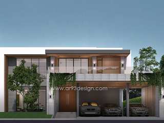แบบบ้านสไตล์โมเดิร์นทรอปิคอล, AR93 Design AR93 Design Casas multifamiliares