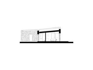 Cotswold Annexe Resonant Architecture Single family home Rectangle, Font, House, Parallel, Building, Facade, Drawing, Illustration, Art, Artwork