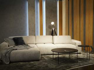 EA20250930-23999 Press profile homify Living room Natural material, Living room, Wood flooring, Daybed