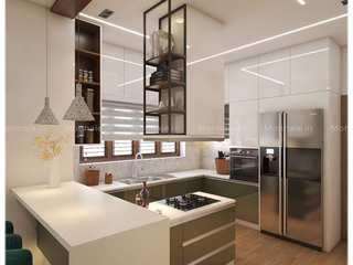 Discover Striking Kitchen Interior Inspirations , Monnaie Architects & Interiors Monnaie Architects & Interiors Küchenzeile