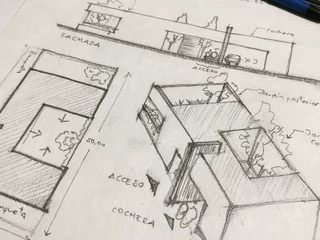 Sketching para anteproyecto de Residencia campestre, TEAM ARQUITECTOS TEAM ARQUITECTOS Casas unifamiliares