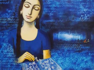 Purchase this awesome Painting "Untitled" By Artist Suman Gille, Indian Art Ideas Indian Art Ideas Modern Study Room and Home Office