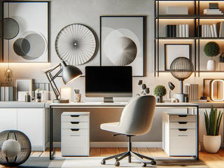Das perfekte Home-Office: Beleuchtung, die Produktivität und Stil verbindet, Skapetze Lichtmacher Skapetze Lichtmacher Estudios y despachos de estilo moderno