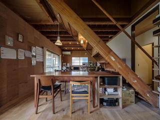House for R, kurosawa kawara-ten kurosawa kawara-ten Modern style study/office
