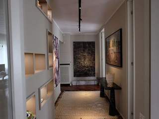 LIBRERIA IN CARTONGESSO , studionove architettura studionove architettura Modern Corridor, Hallway and Staircase