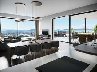 Interior Visualization: Office with Residential Building, Render Vision Render Vision Other spaces