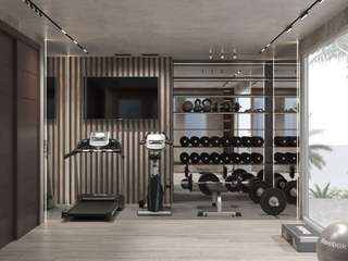 Interior Design and Fit-out for Gym and Fitness Center , Luxury Antonovich Design Luxury Antonovich Design Modern Gym