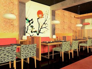 Restaurante Fly Sushi 2017, Estudio de Arquitectura CORDOBA ARGENTINA Estudio de Arquitectura CORDOBA ARGENTINA Các phòng khác
