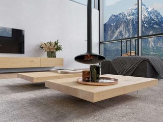 Große Villa in den Alpen mit Qualitäts-Designer Möbeln, Livarea Livarea Phòng khách phong cách tối giản