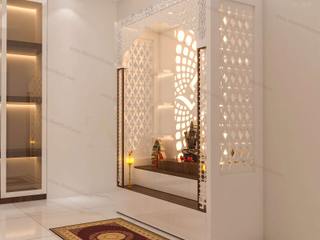 Beautiful and luxuries pooja room with corian material, The Artwill Interior The Artwill Interior Other spaces