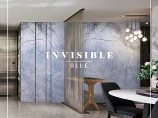 Invisible Blue Marble, Fade Marble & Travertine Fade Marble & Travertine Modern living room