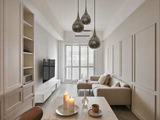 含蓄, 寓子設計 寓子設計 北欧デザインの リビング
