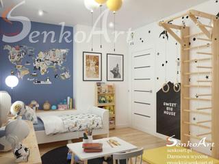 Pokój dziecięcy dla chłopca 4 lat, Senkoart Design Senkoart Design Chambre garçon