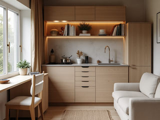 Scandinavian tiny studio, Desirée Vaquier_homify Desirée Vaquier_homify Living room