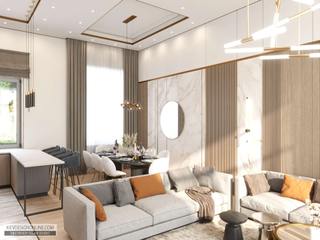 Дизайн вітальні з високими стелями, Kiev Design Online Studio Kiev Design Online Studio Modern living room