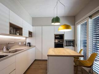 Villa moderna in legno - Cisano Bergamasco (BG), Marlegno Marlegno Cucina piccola