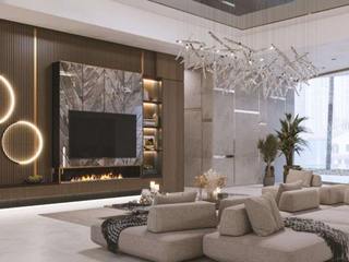 Elevating Modern Luxury: Antonovich Group's Living Room Interior Design and Furniture Solution, Luxury Antonovich Design Luxury Antonovich Design Вітальня