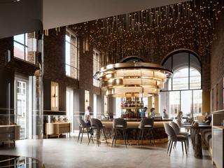 Interior render of café in Balgequartier, Render Vision Render Vision Other spaces