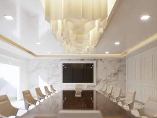 Diseño de directorio sala de reuniones, SXL ARQUITECTOS SXL ARQUITECTOS Espaços de trabalho clássicos
