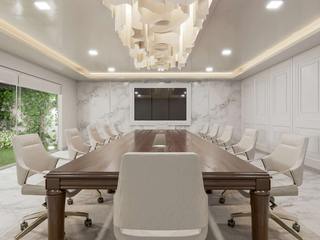 Diseño de directorio sala de reuniones, SXL ARQUITECTOS SXL ARQUITECTOS Espaços de trabalho clássicos