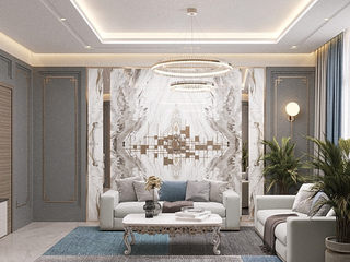 Modern Opulence: Luxury Sitting Interior Design in Modern Aesthetic Mood , Luxury Antonovich Design Luxury Antonovich Design Modern Living Room