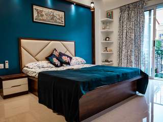 Indian Ethnic Interiors style with Teak Wood Traditional decor at Western Hills Villa Baner Pune decorMyPlace Villas