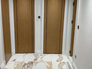 Zebrano Veneered Doors with Wenge Inlay, Evolution Panels & Doors Ltd Evolution Panels & Doors Ltd Puertas interiores