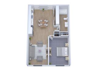 3D Architectural Rendering Florida, The 2D3D Floor Plan Company The 2D3D Floor Plan Company Multi-Family house