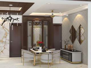 Drawing Room Design by Asri Interiors for End Customer in Sec-37, Faridabad, Asri Interiors Asri Interiors Comedores de estilo moderno