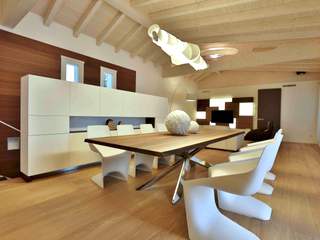 Villa in legno - Cenate (BG), Marlegno Marlegno Comedores de estilo moderno