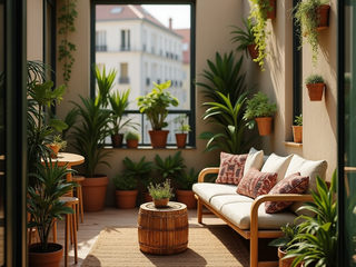Tiny urban balcony, Desirée Vaquier_homify Desirée Vaquier_homify Balcony