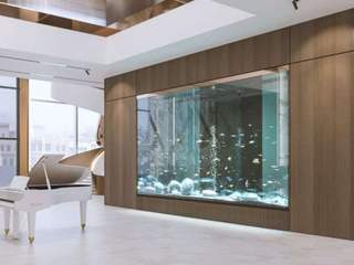 Elevating Modern Luxury: Antonovich Group's Living Room Interior Design and Furniture Solution, Luxury Antonovich Design Luxury Antonovich Design غرفة المعيشة