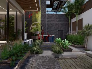 Luxury Tree courtyard house Rhythm And Emphasis Design Studio Bungalow