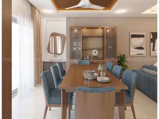Interior designed areas of Dining And Living, Premdas Krishna Premdas Krishna Moderne Esszimmer