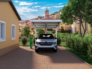 Belle Pergole - Carport fotovoltaico , New Time S.p.A. New Time S.p.A. Modern Conservatory