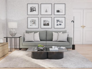 Apartamento ALMA (Design de Interiores), NURE Interiores NURE Interiores Modern living room