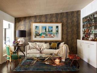 Curated Family Charmer , Andrea Schumacher Interiors Andrea Schumacher Interiors Soggiorno in stile asiatico