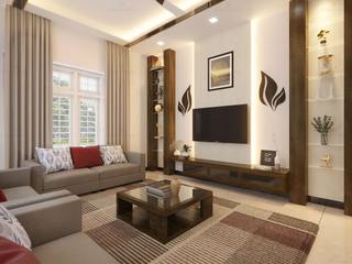 Interior Design Of Living & Courtyard Area... . . . , Premdas Krishna Premdas Krishna Merdivenler