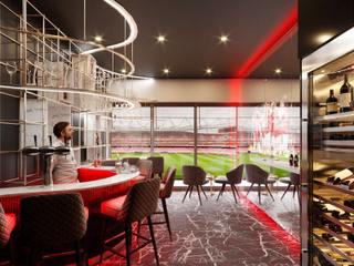 FC Arsenal London - Vip room, Ale design Grzegorz Grzywacz Ale design Grzegorz Grzywacz 家庭劇院