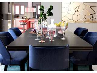 Designs That Delight: Gorgeous Dining Room Interiors, Monnaie Architects & Interiors Monnaie Architects & Interiors モダンデザインの ダイニング